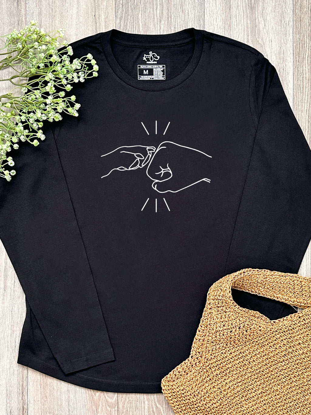 Paw Fist Bump Olivia Long Sleeve Tee