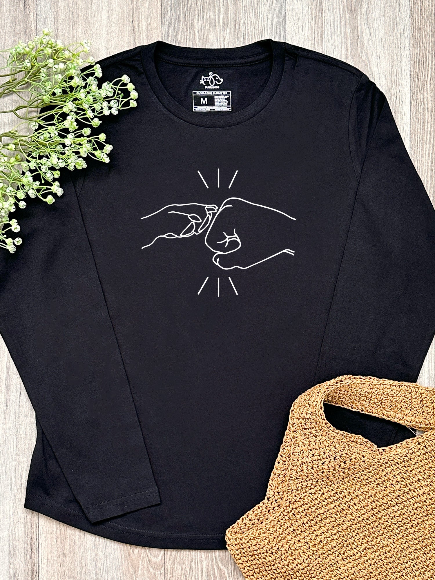 Paw Fist Bump Olivia Long Sleeve Tee