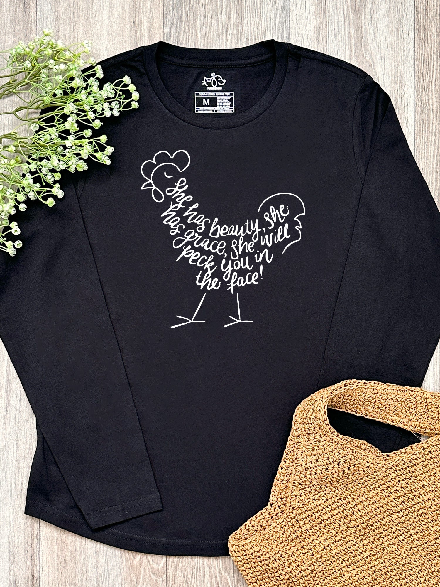Peck You In The Face Olivia Long Sleeve Tee