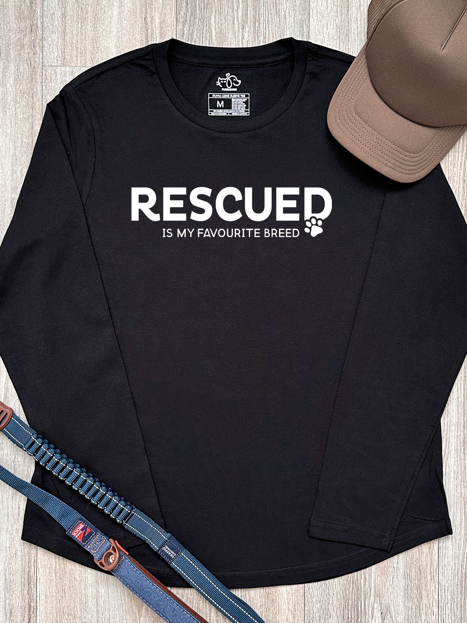Rescued Is My Favourite Breed Olivia Long Sleeve Tee