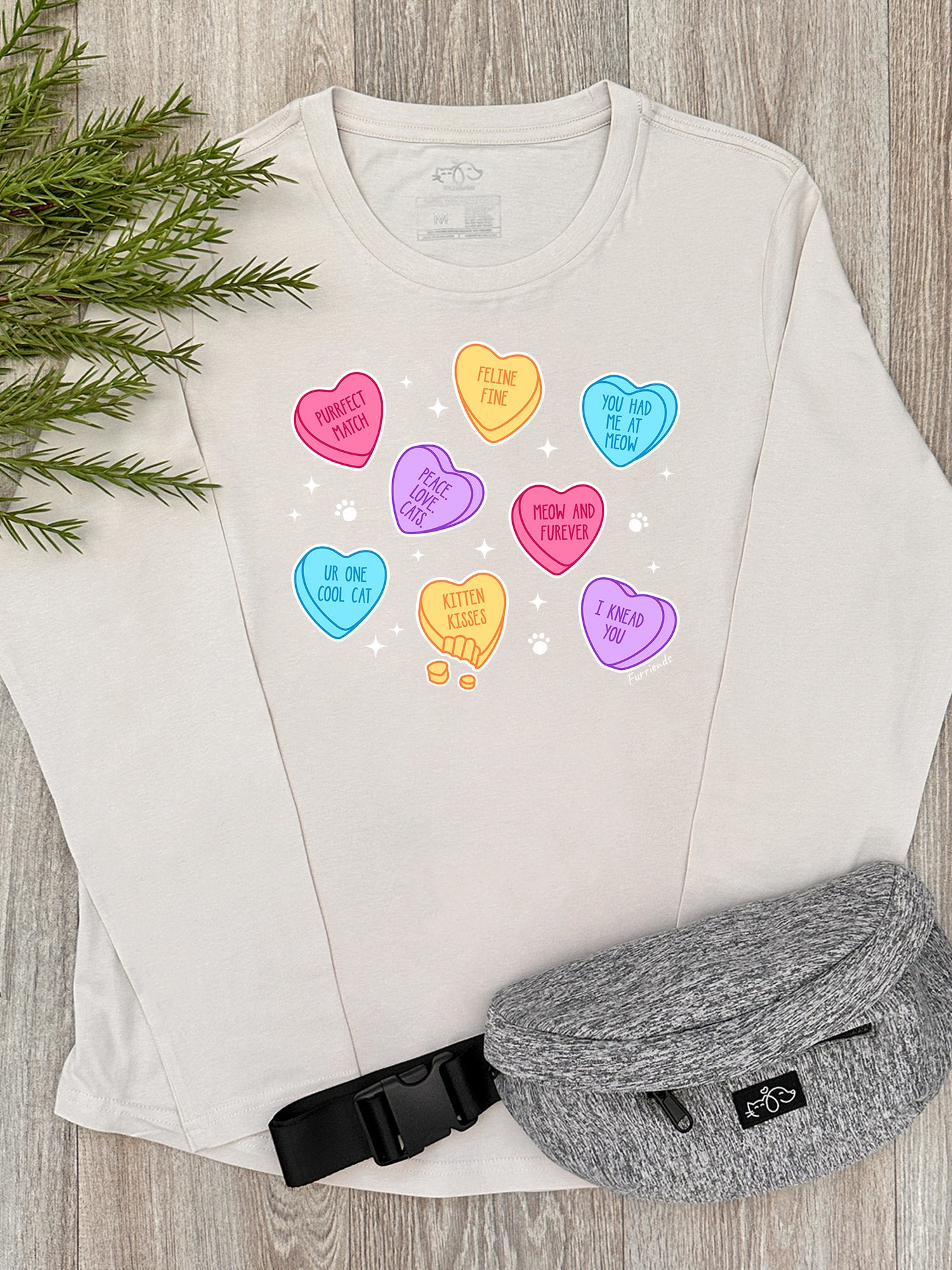 Candy Hearts - Cat Olivia Long Sleeve Tee