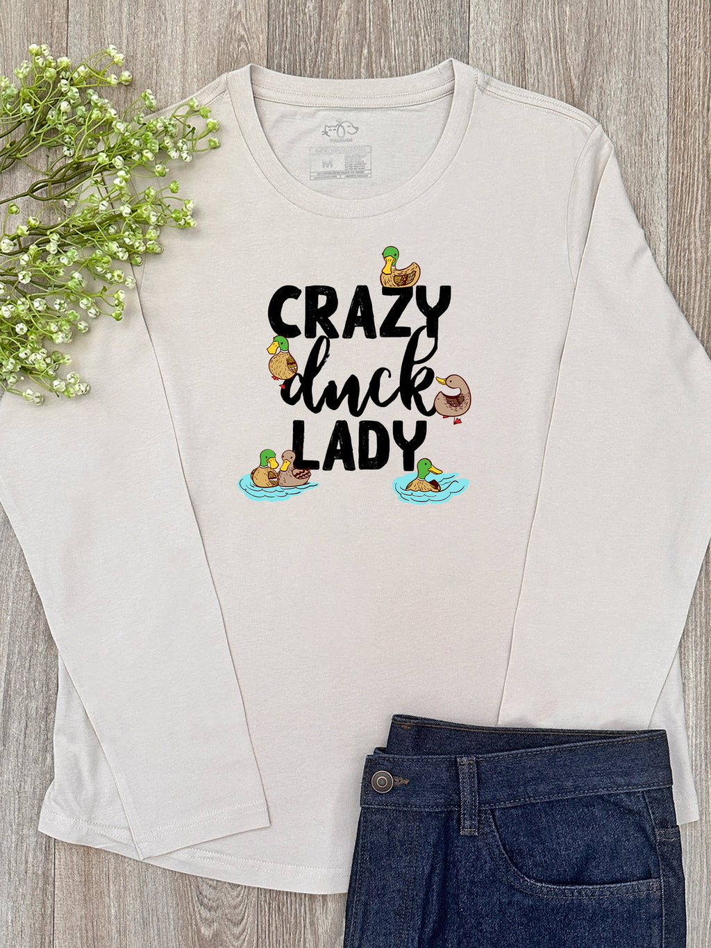 Crazy Duck Lady Olivia Long Sleeve Tee