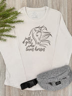 Just A Girl Who Loves Horses Olivia Long Sleeve Tee