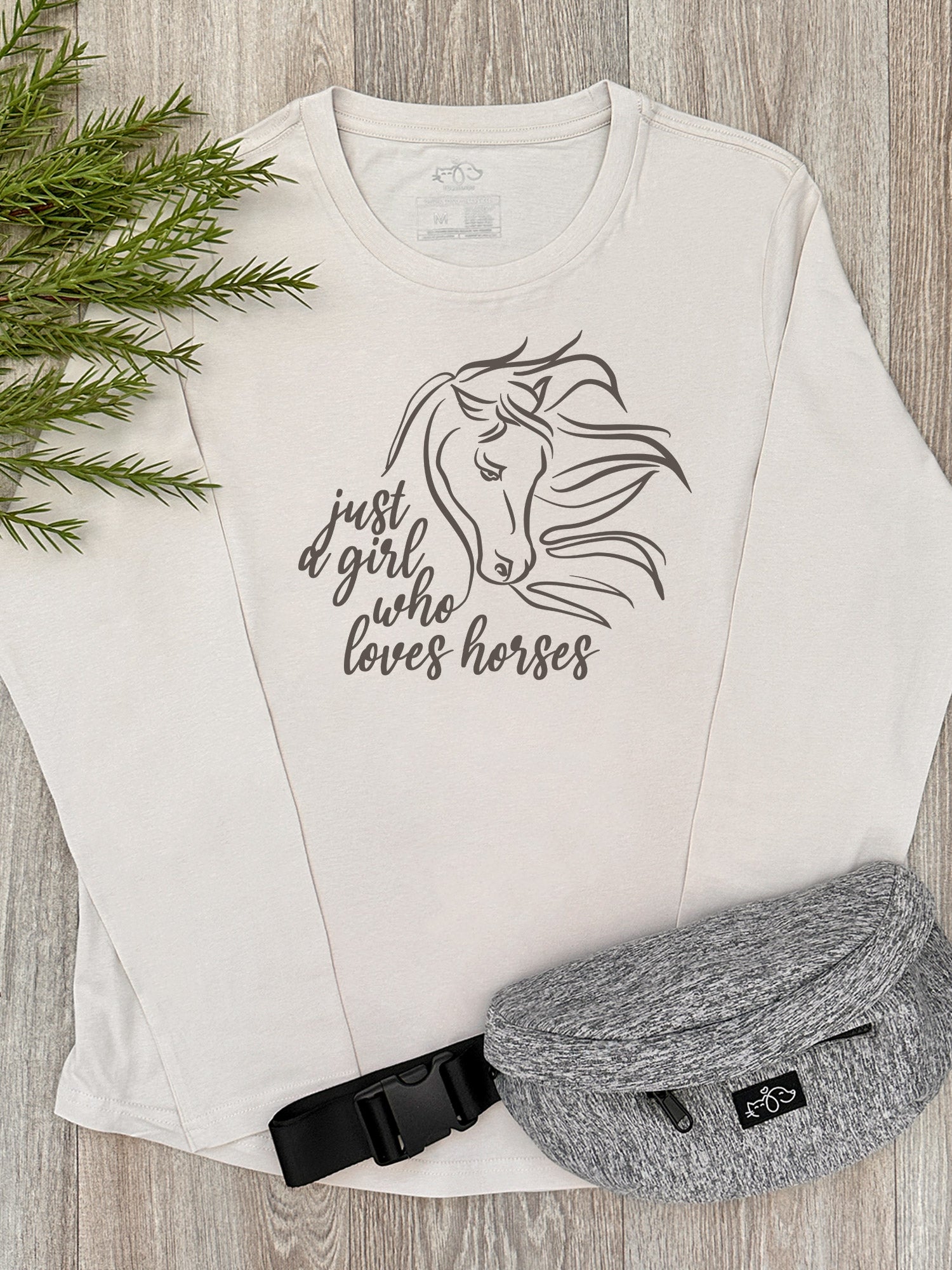 Just A Girl Who Loves Horses Olivia Long Sleeve Tee
