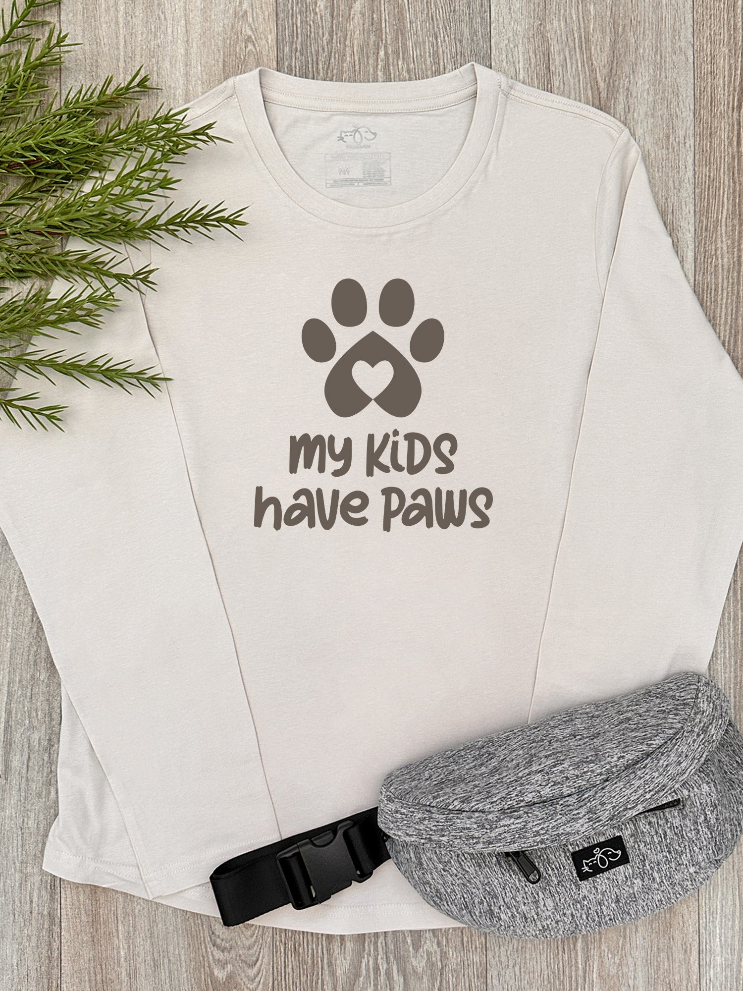 My Kids Have Paws Olivia Long Sleeve Tee