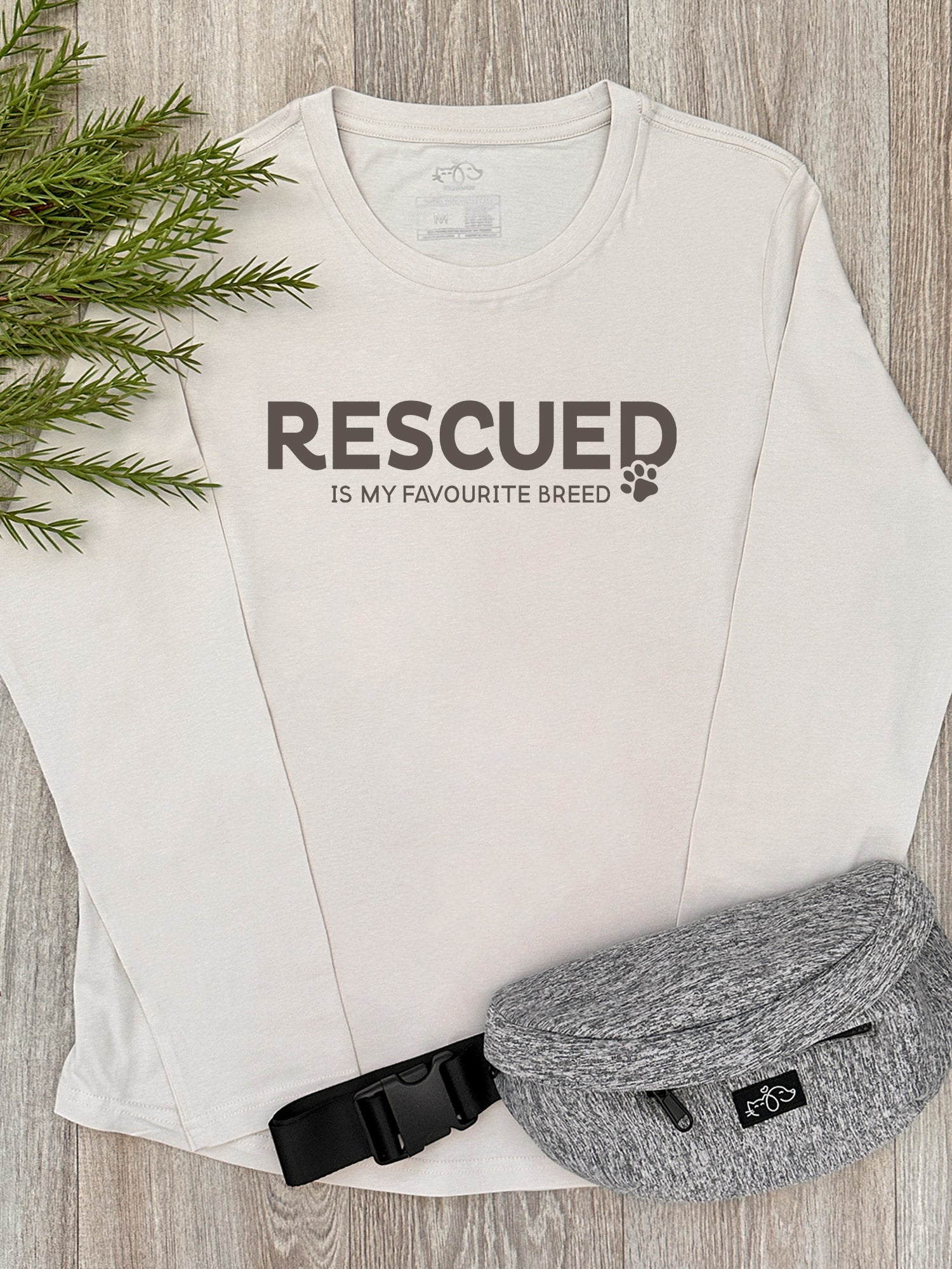 Rescued Is My Favourite Breed Olivia Long Sleeve Tee