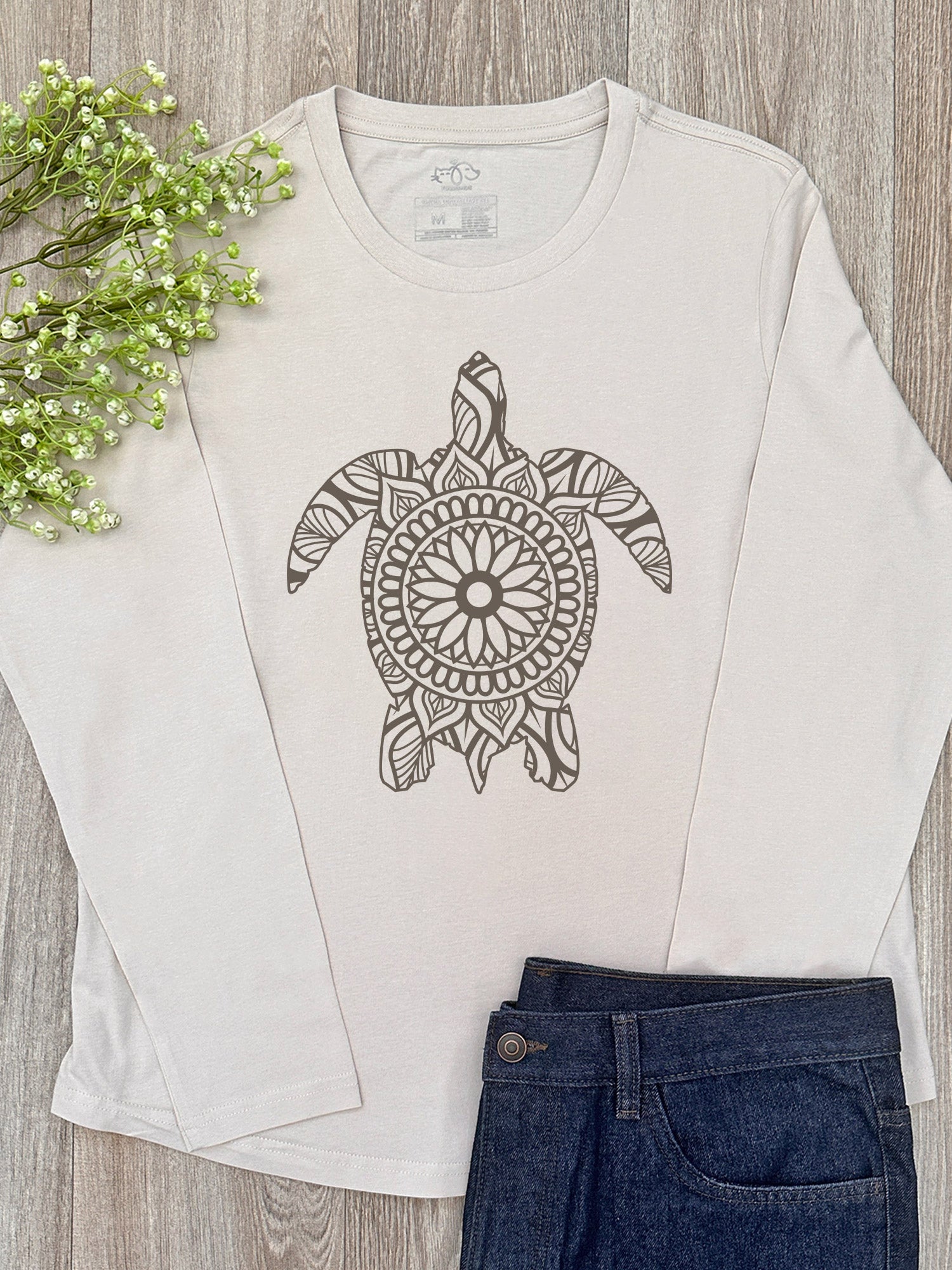 Turtle Mandala Olivia Long Sleeve Tee