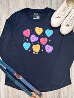 Candy Hearts - Dog Olivia Long Sleeve Tee