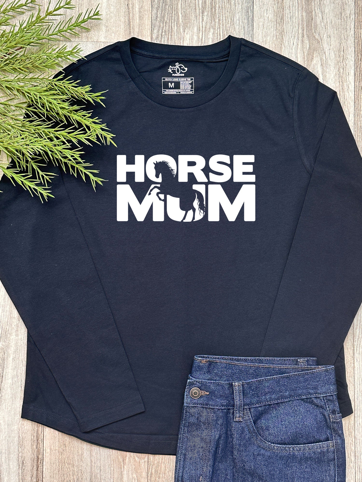 Horse Mum Silhouette Olivia Long Sleeve Tee