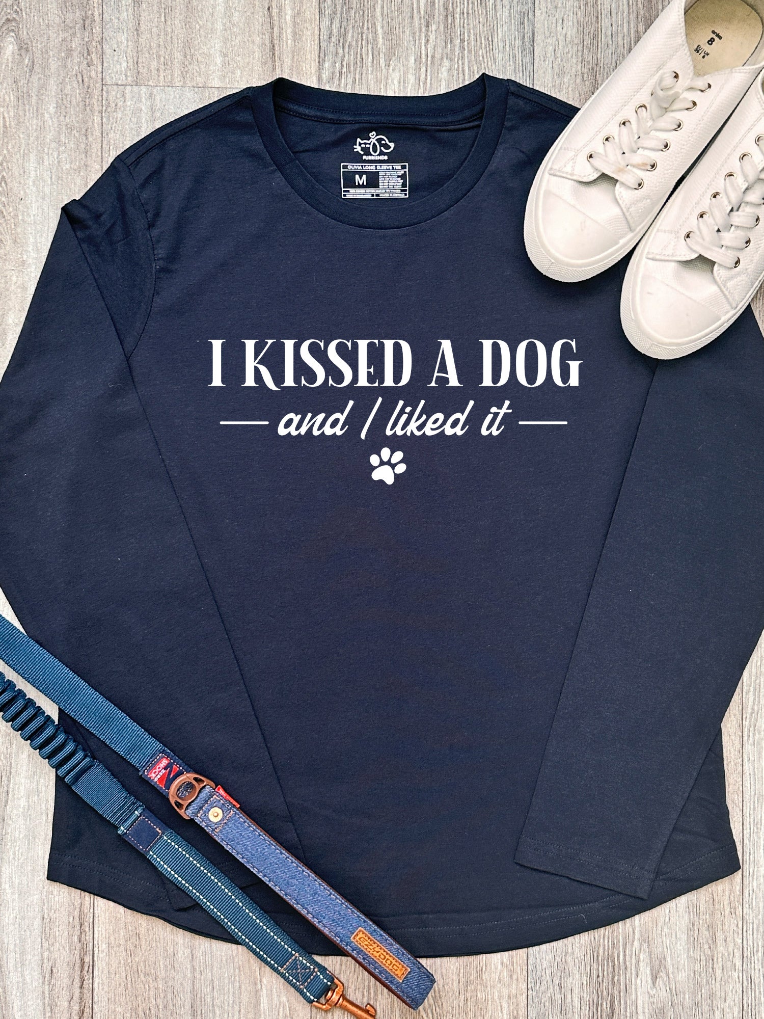 I Kissed A Dog Olivia Long Sleeve Tee