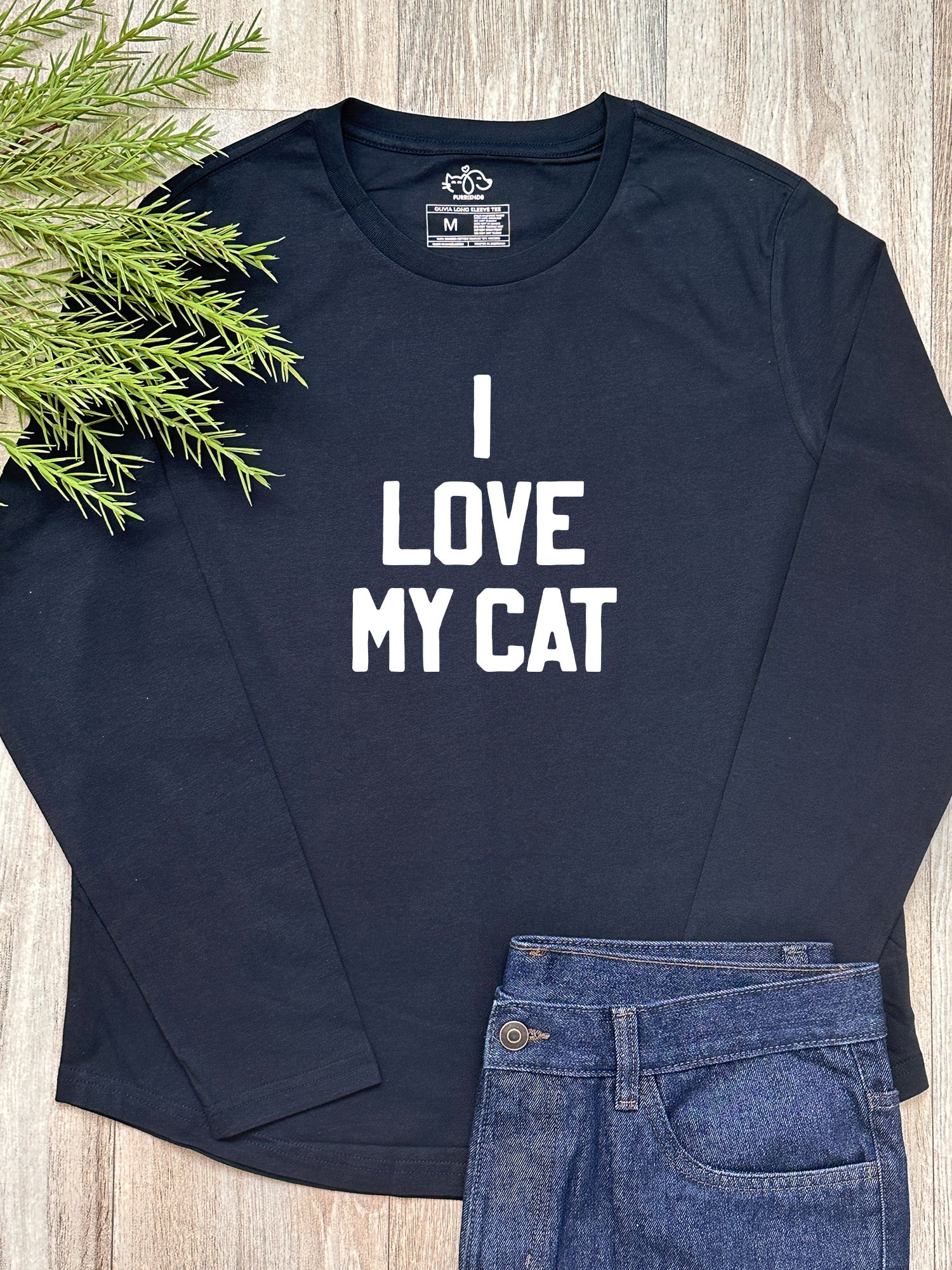 I Love My Cat Olivia Long Sleeve Tee