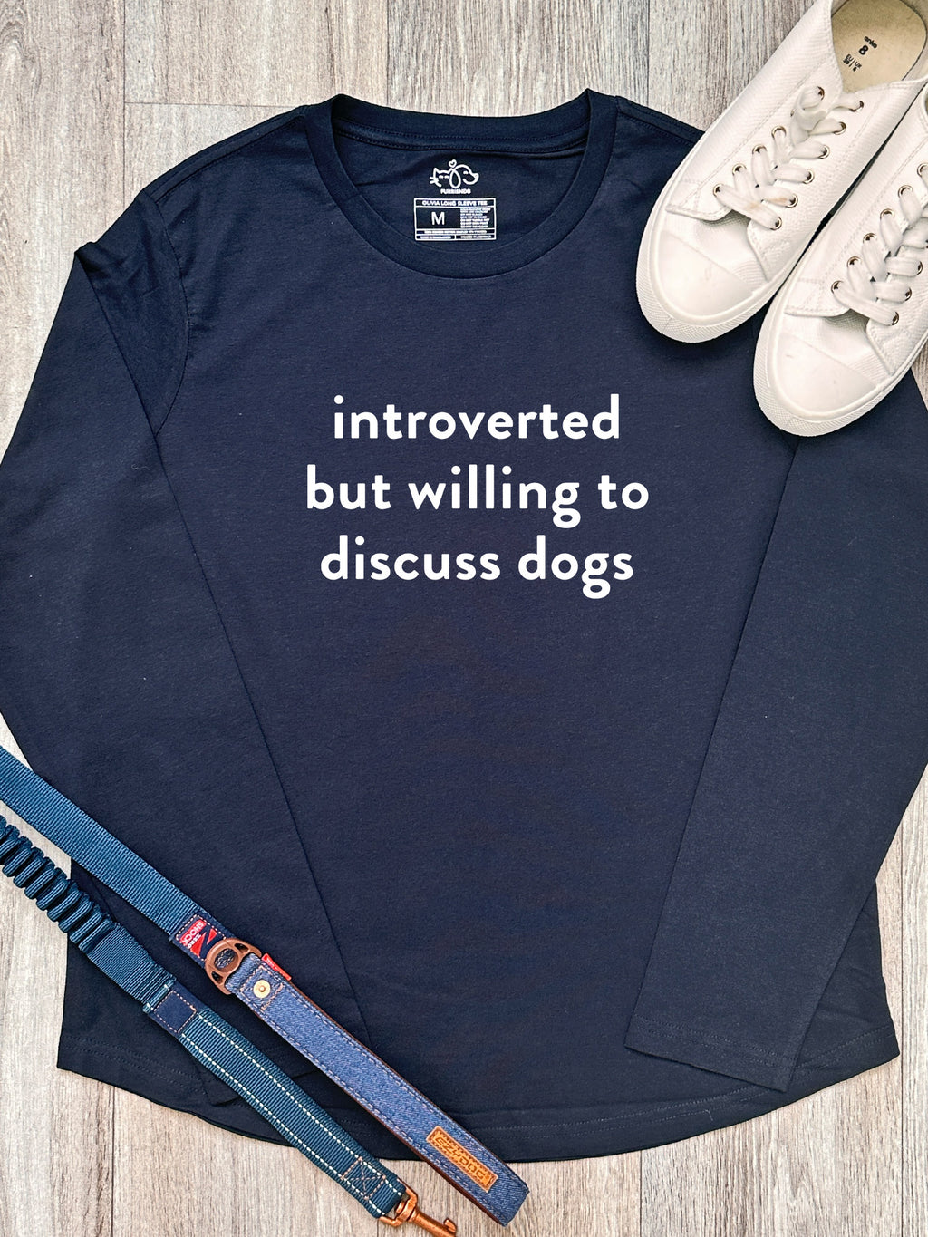 Introverted But Willing To Discuss Dogs Olivia Long Sleeve Tee