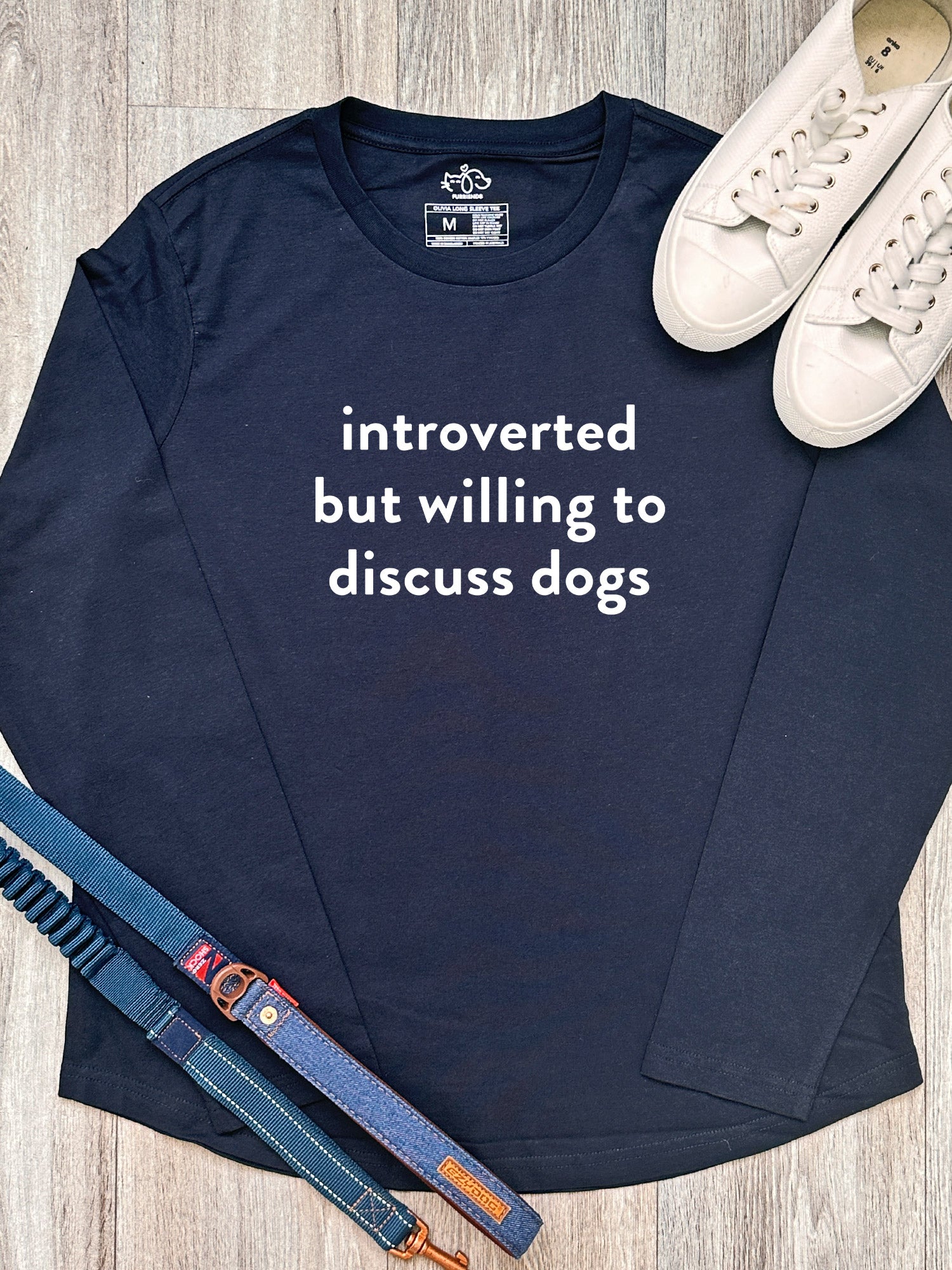 Introverted But Willing To Discuss Dogs Olivia Long Sleeve Tee