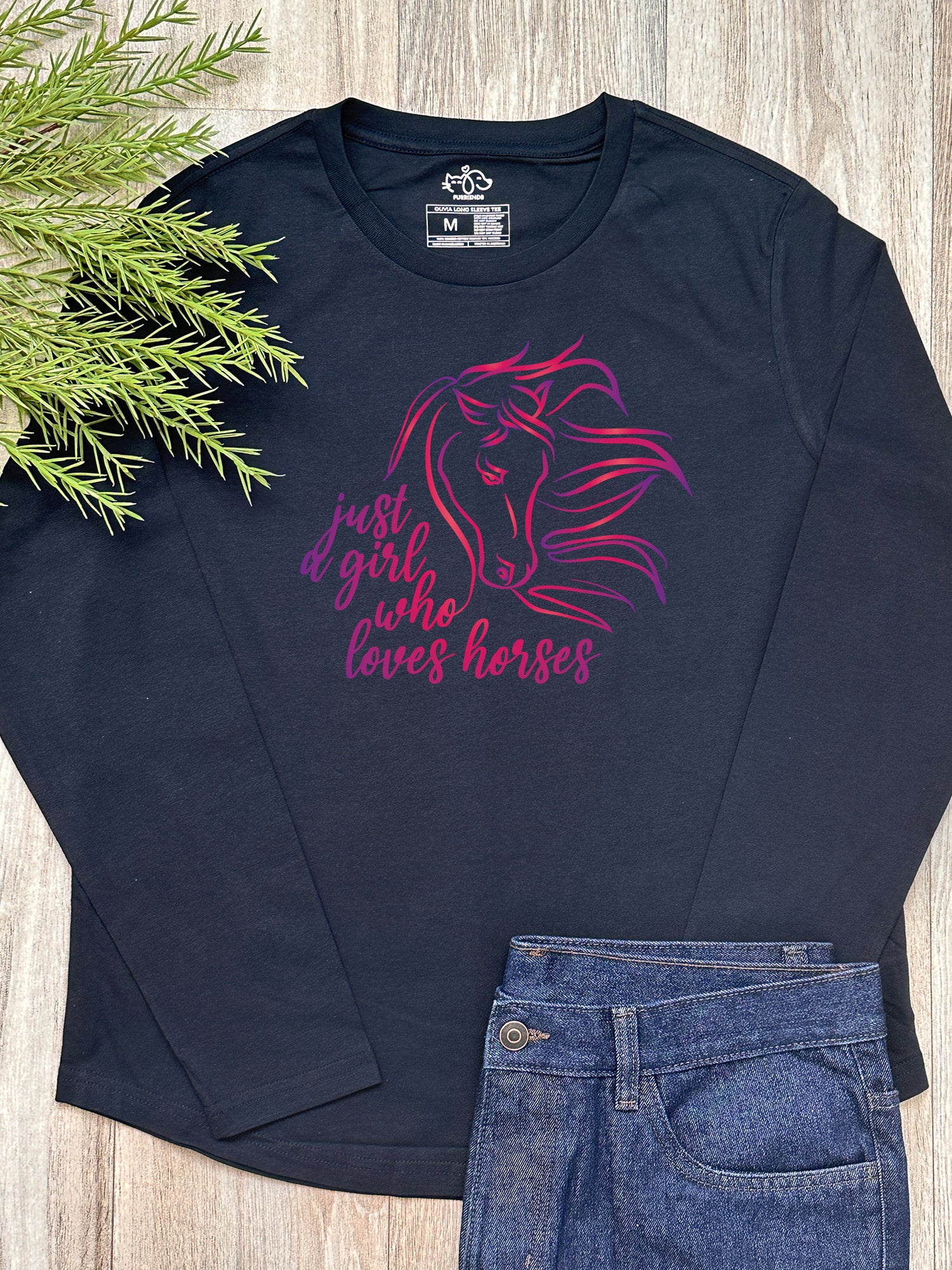 Just A Girl Who Loves Horses Olivia Long Sleeve Tee