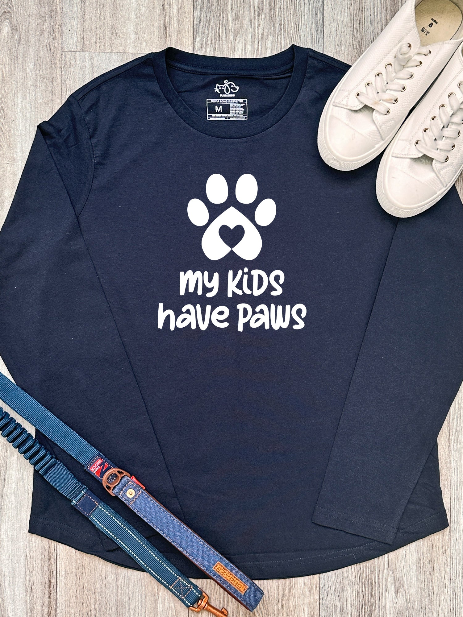 My Kids Have Paws Olivia Long Sleeve Tee