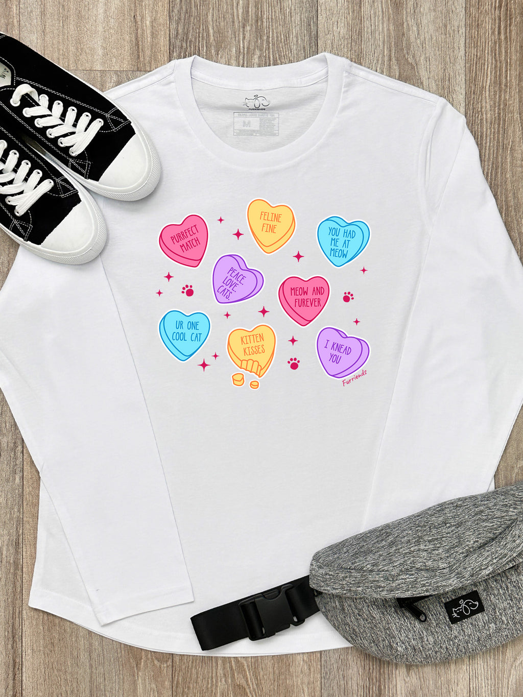 Candy Hearts - Cat Olivia Long Sleeve Tee