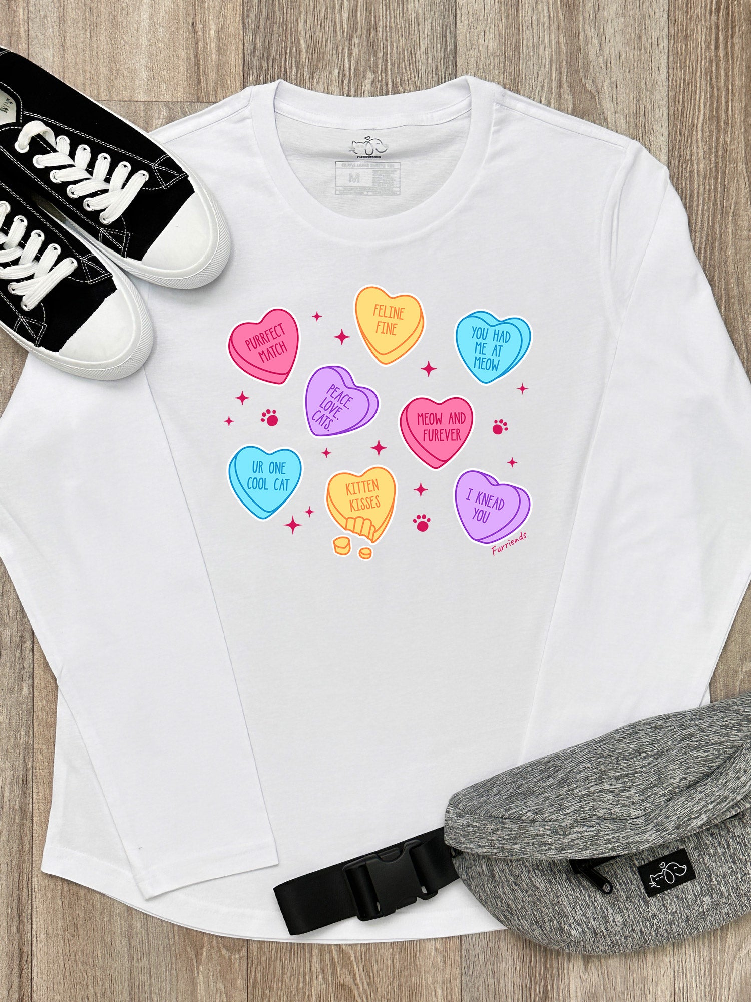 Candy Hearts - Cat Olivia Long Sleeve Tee