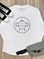 Chickens Make Me Happy Olivia Long Sleeve Tee
