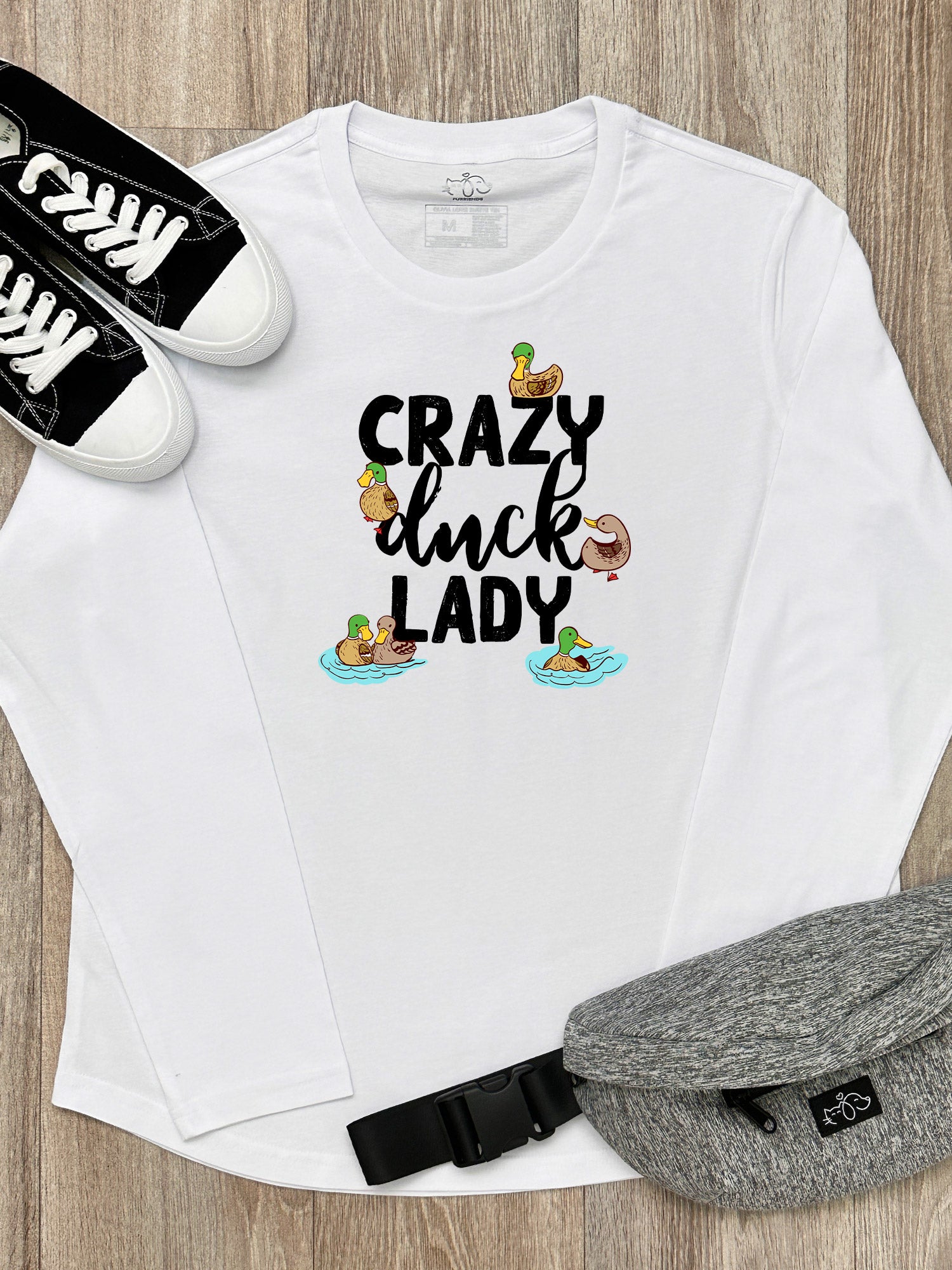 Crazy Duck Lady Olivia Long Sleeve Tee