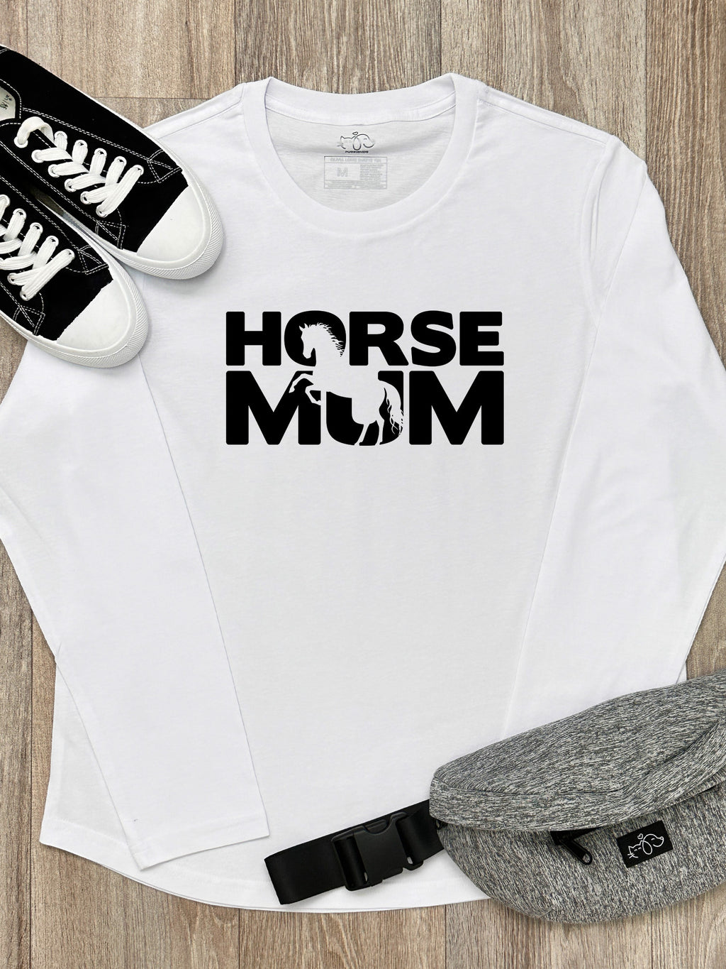 Horse Mum Silhouette Olivia Long Sleeve Tee