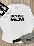 Horse Mum Silhouette Olivia Long Sleeve Tee