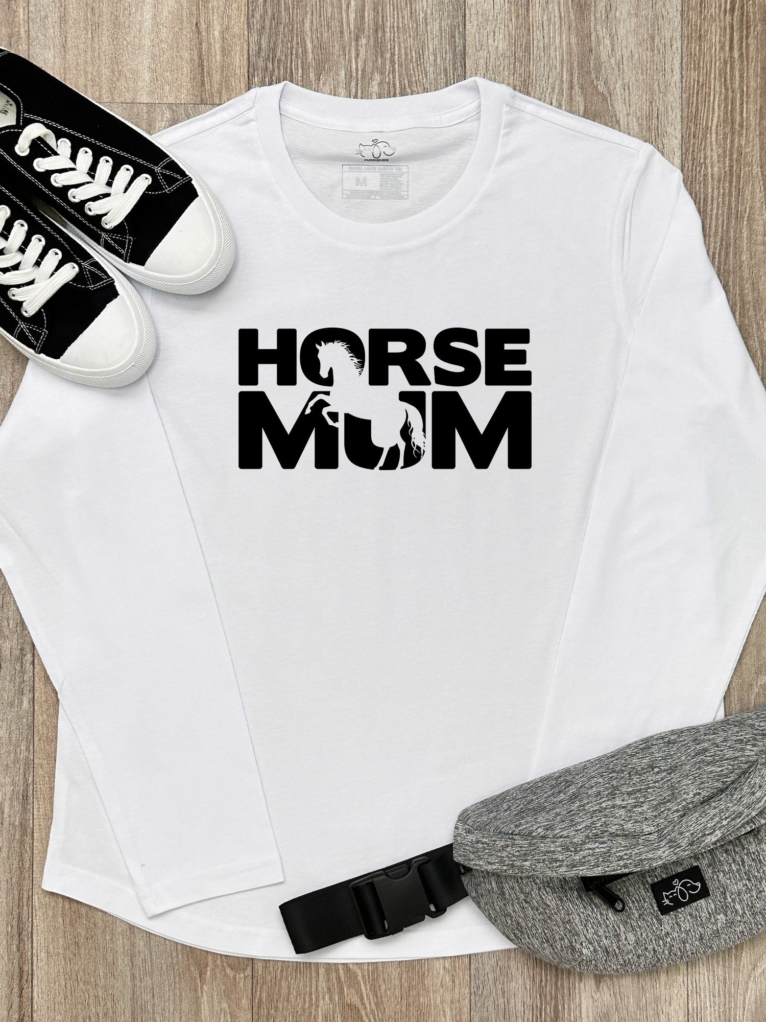 Horse Mum Silhouette Olivia Long Sleeve Tee