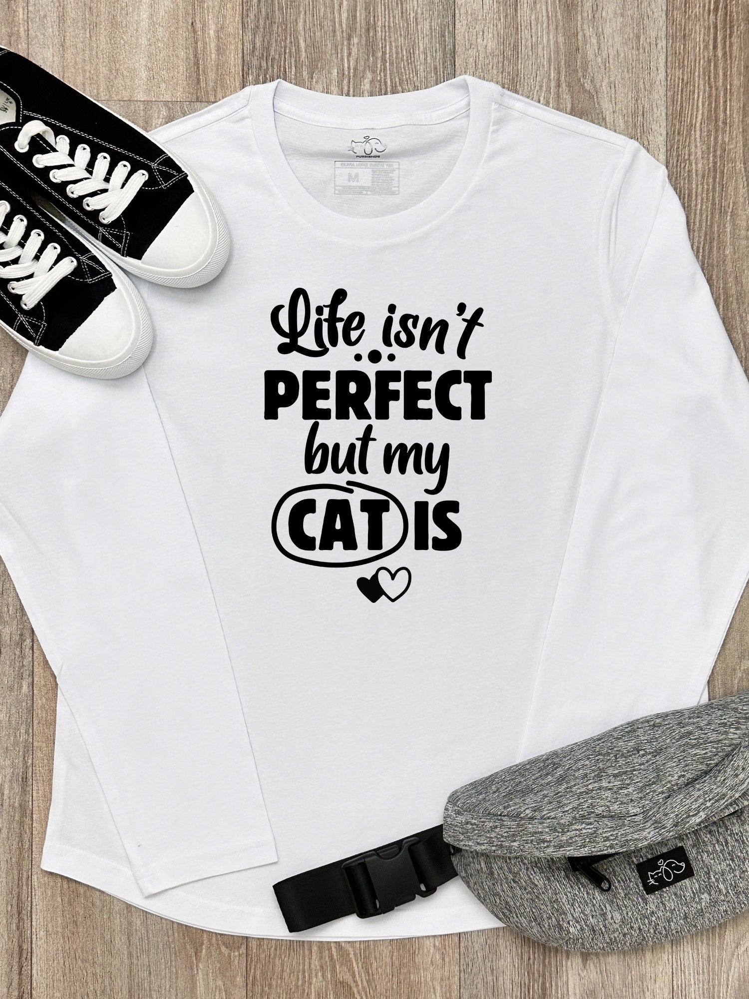 Life Isn't Perfect, But My Cat Is Olivia Long Sleeve Tee