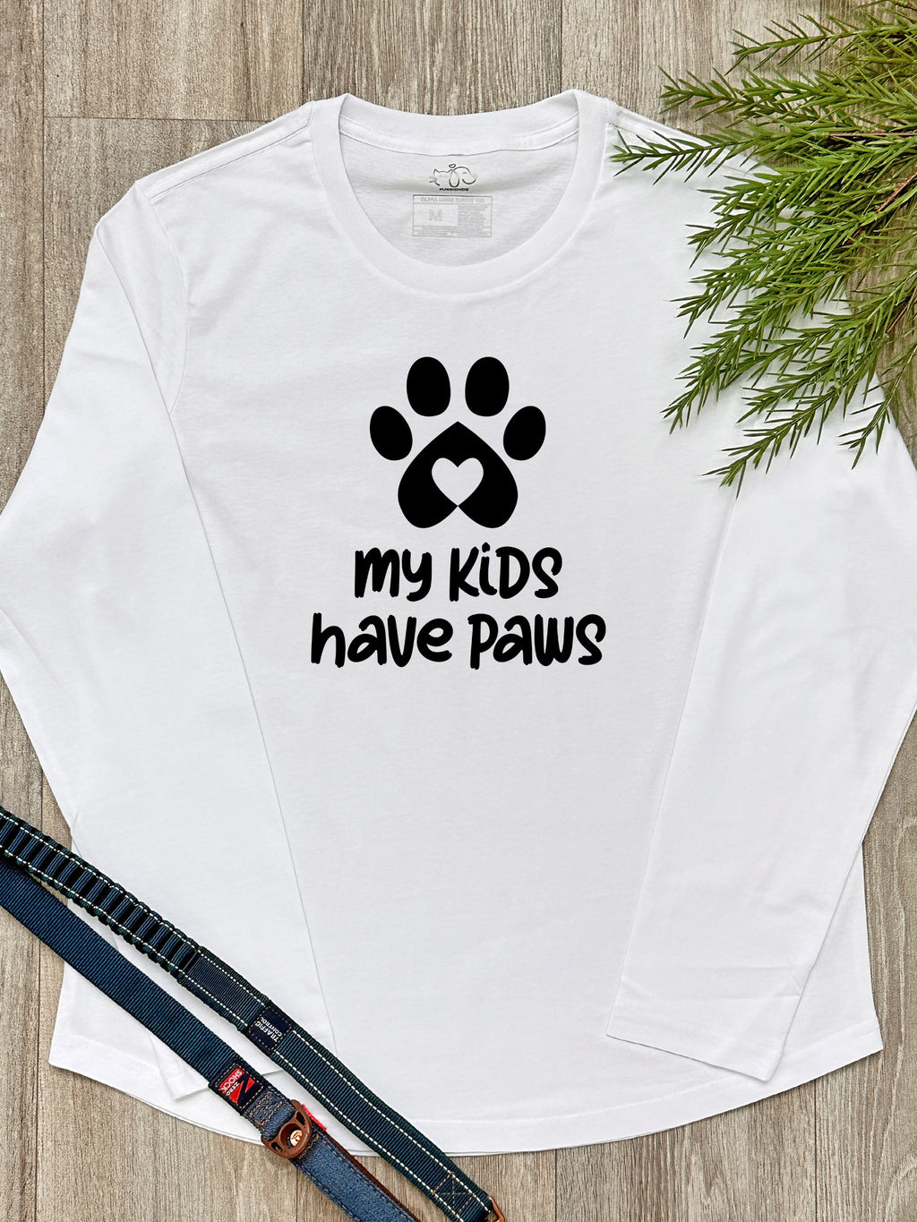 My Kids Have Paws Olivia Long Sleeve Tee