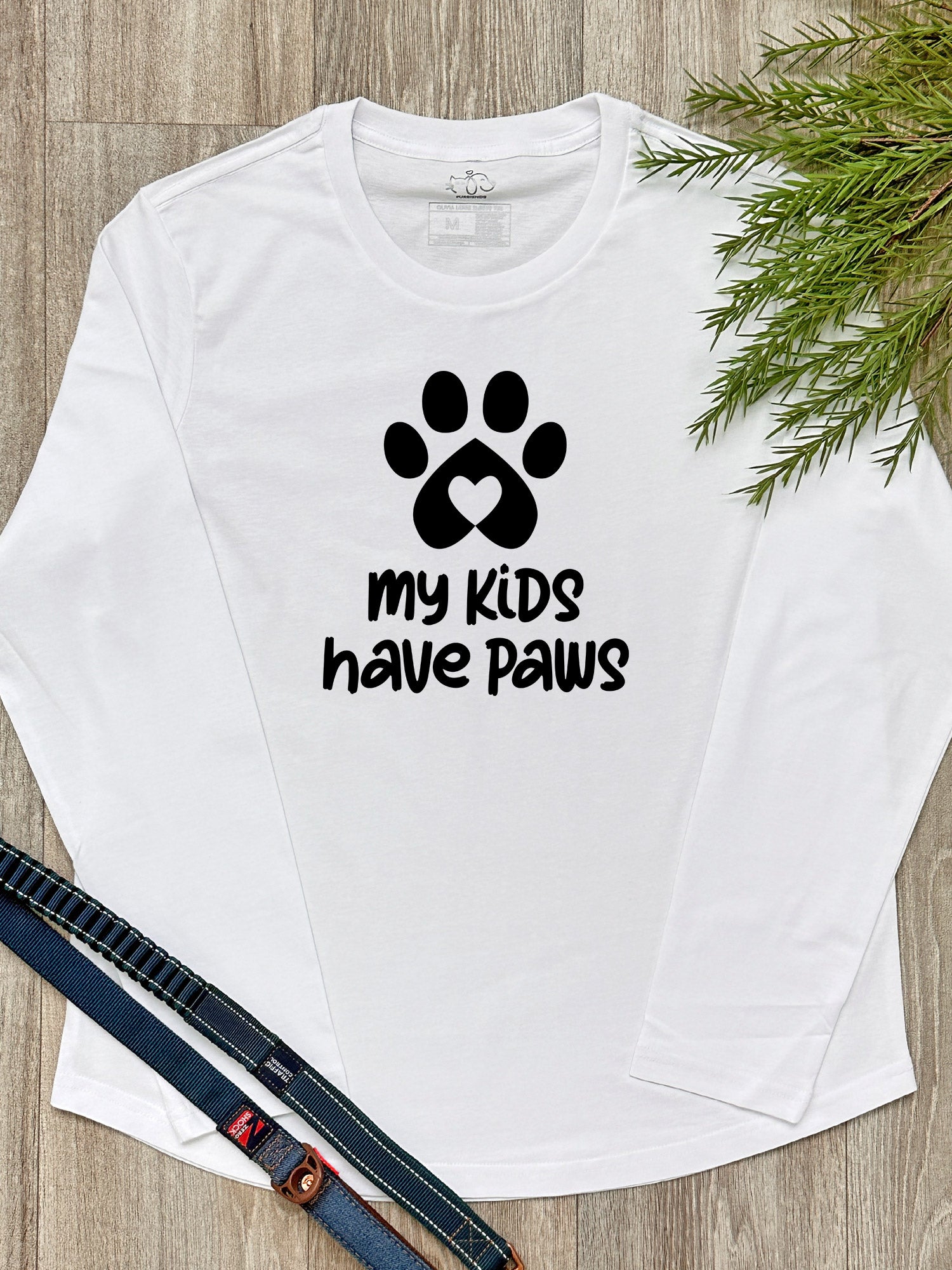 My Kids Have Paws Olivia Long Sleeve Tee
