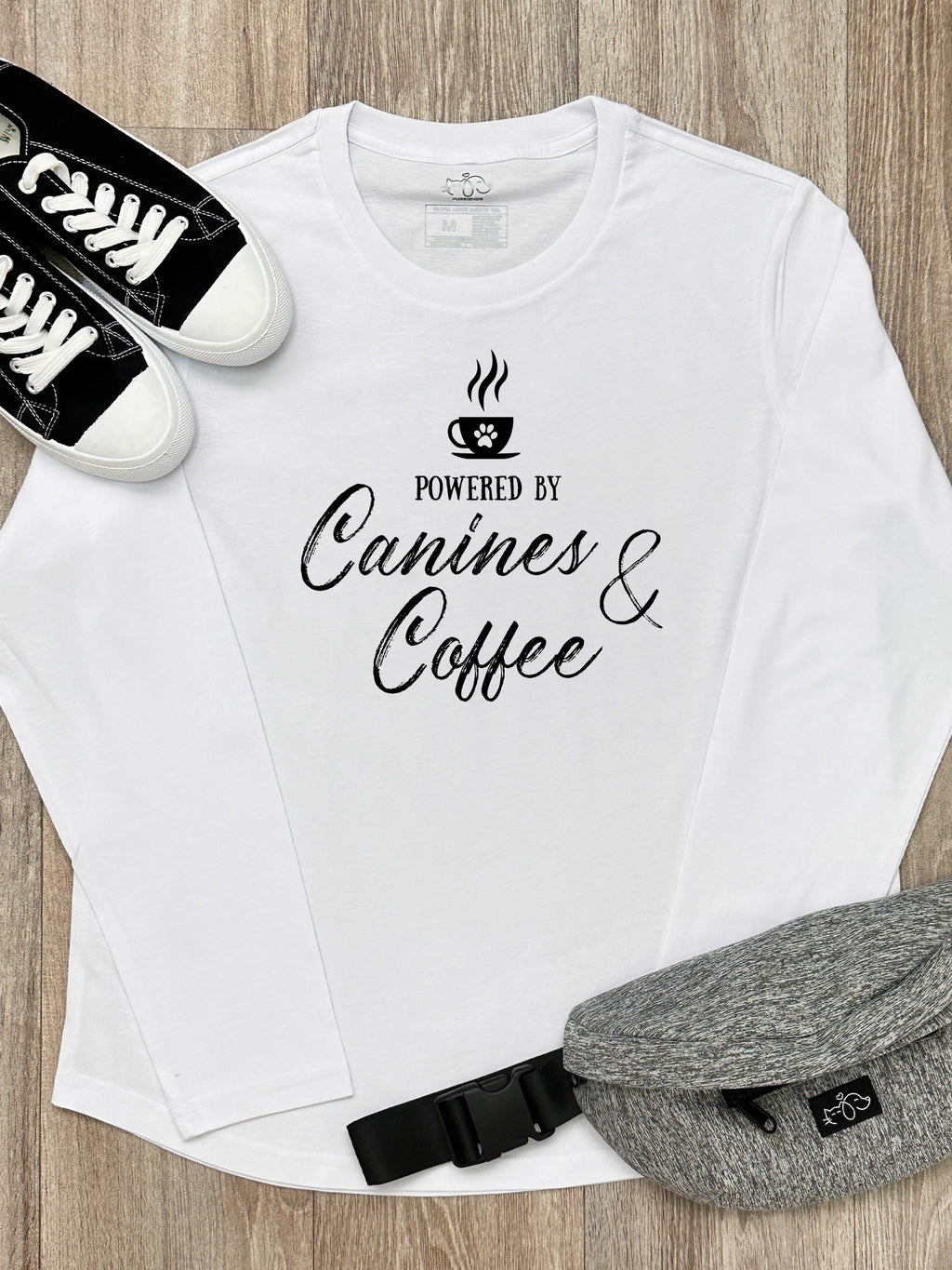 Canines & Coffee Olivia Long Sleeve Tee