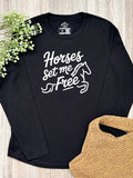 Horses Set Me Free Olivia Long Sleeve Tee