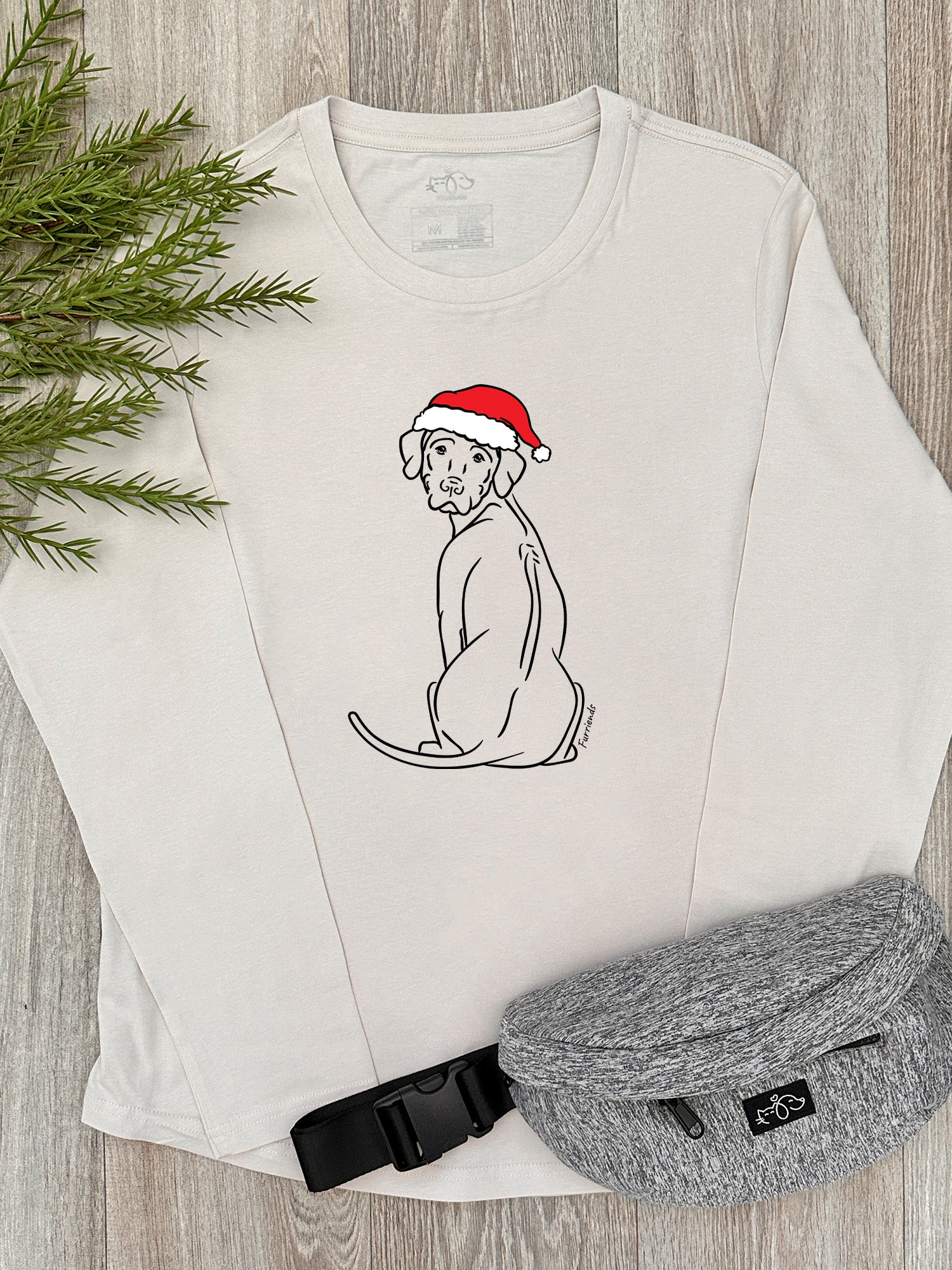 Rhodesian Ridgeback Christmas Edition Olivia Long Sleeve Tee