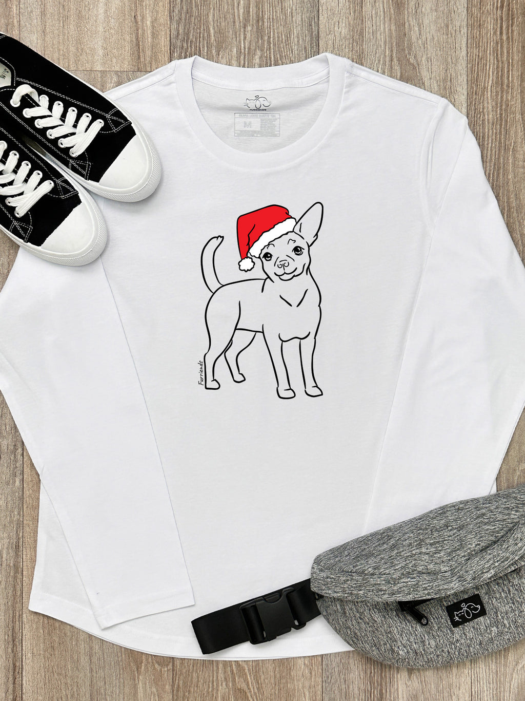 Chihuahua Christmas Edition Olivia Long Sleeve Tee