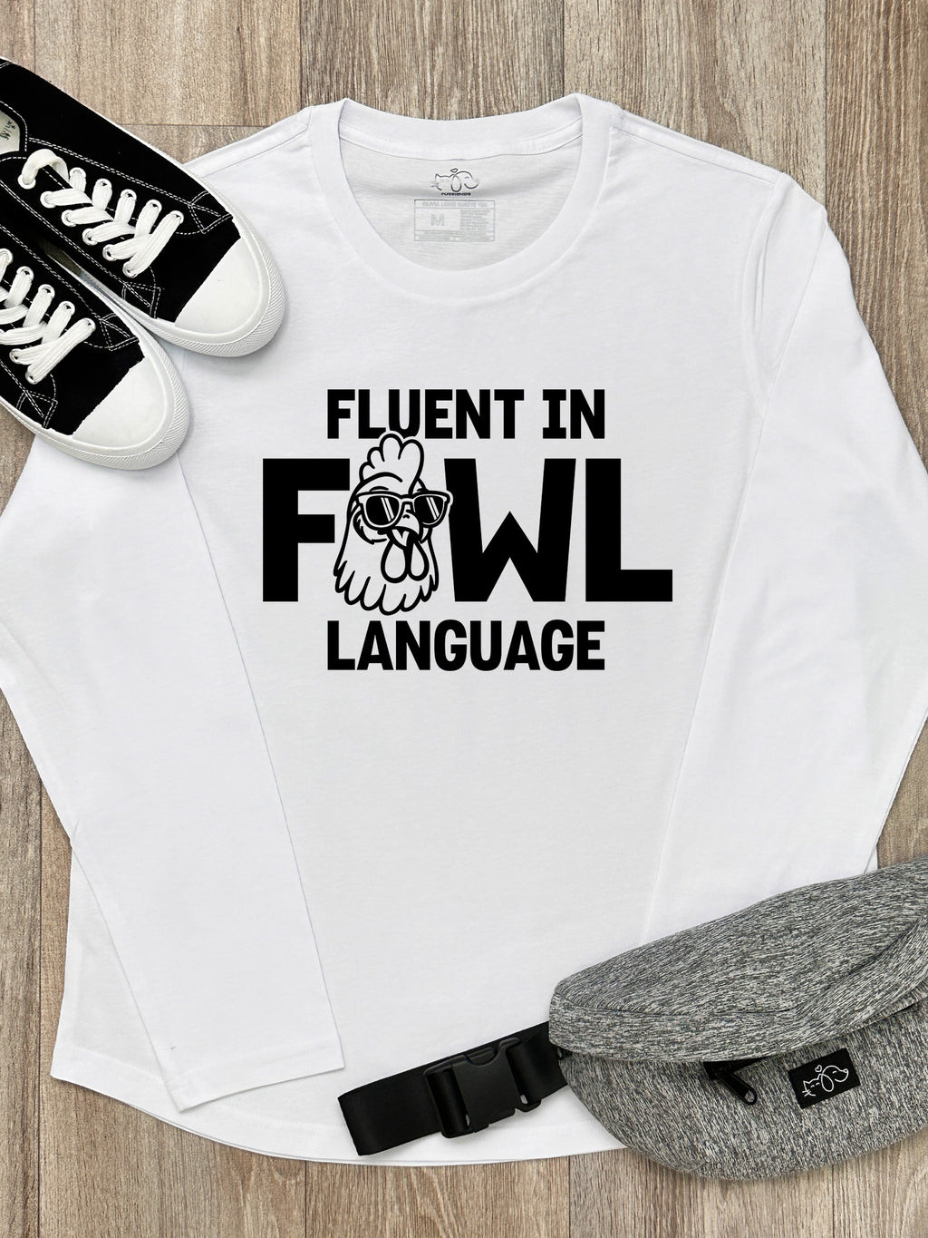 Fluent In Fowl Language Olivia Long Sleeve Tee