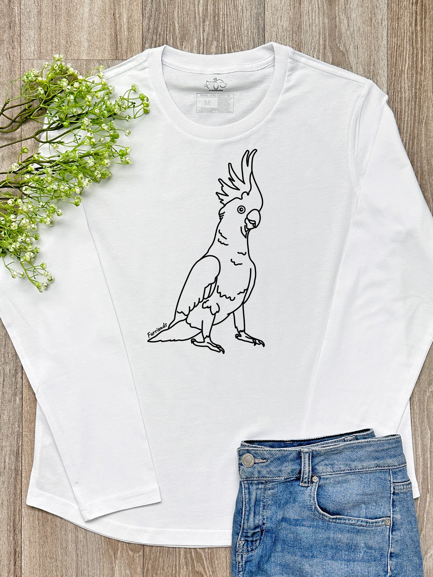 Sulphur-Crested Cockatoo Olivia Long Sleeve Tee