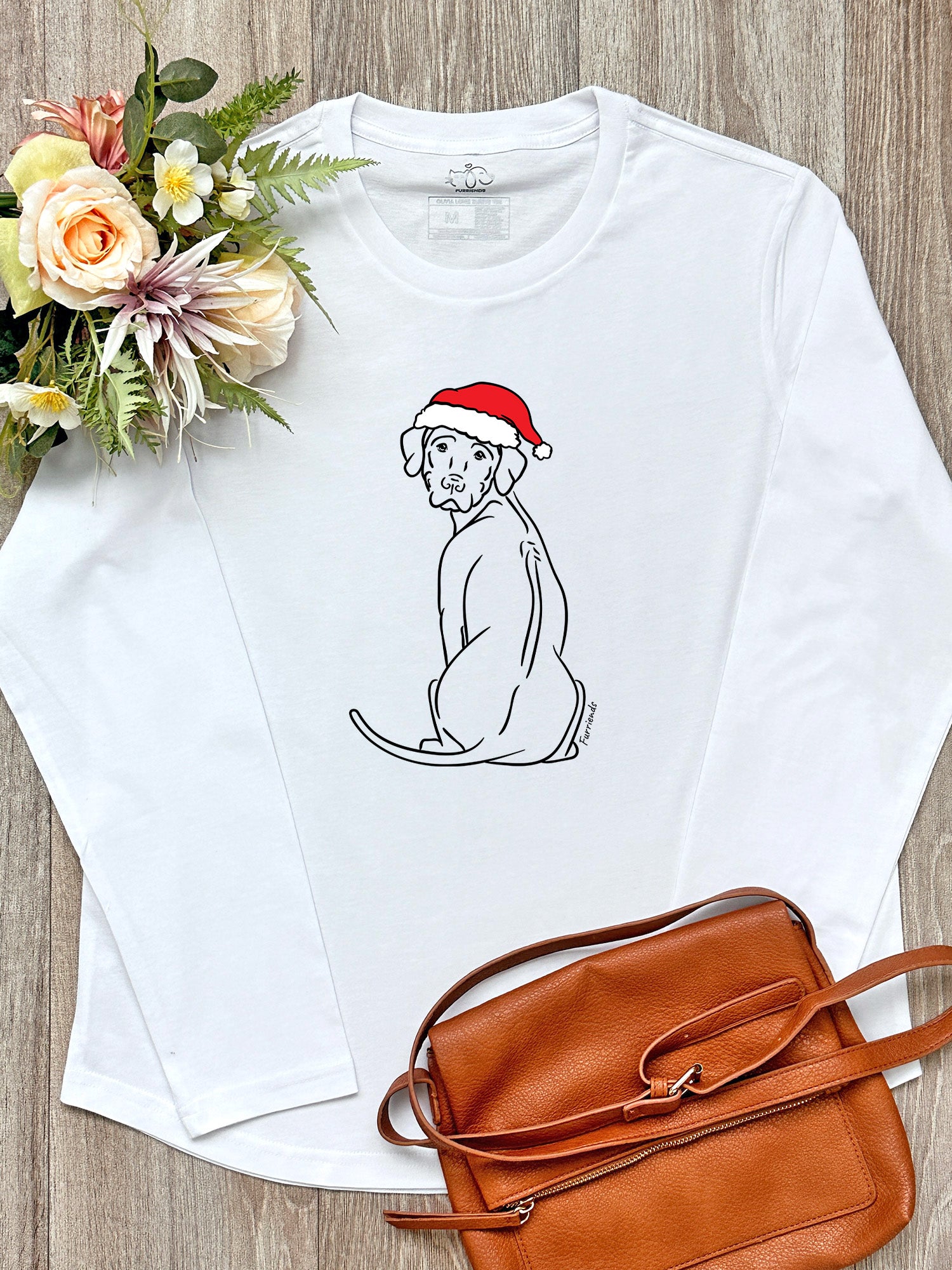 Rhodesian Ridgeback Christmas Edition Olivia Long Sleeve Tee