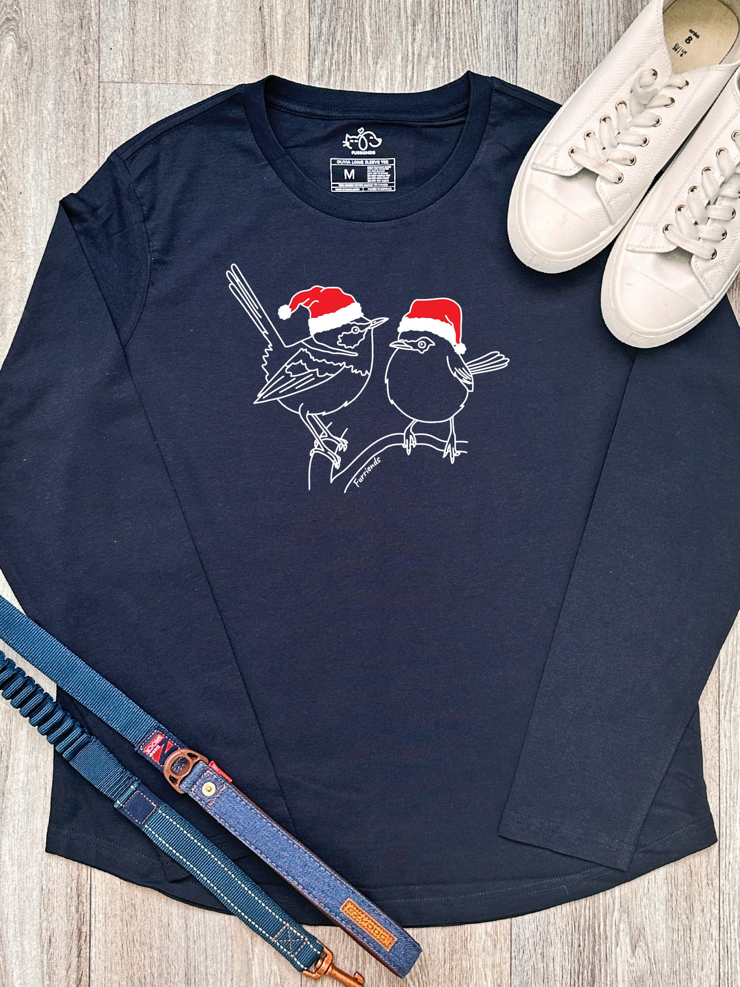 Superb Fairy Wren Christmas Edition Olivia Long Sleeve Tee