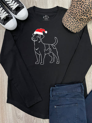 Jack Russell Terrier (Rough Coat) Christmas Edition Olivia Long Sleeve Tee