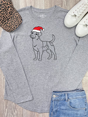 Jack Russell Terrier (Rough Coat) Christmas Edition Olivia Long Sleeve Tee