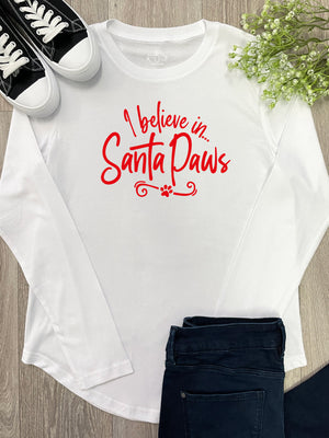 I Believe In Santa Paws Olivia Long Sleeve Tee