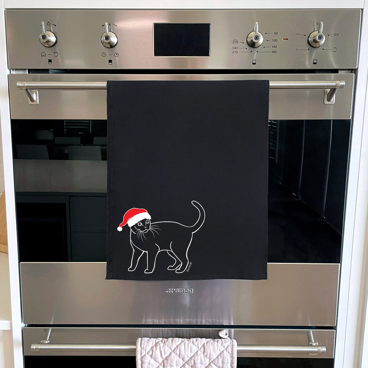Burmese Christmas Edition Tea Towel