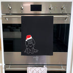 Cavalier King Charles Spaniel Christmas Edition Tea Towel