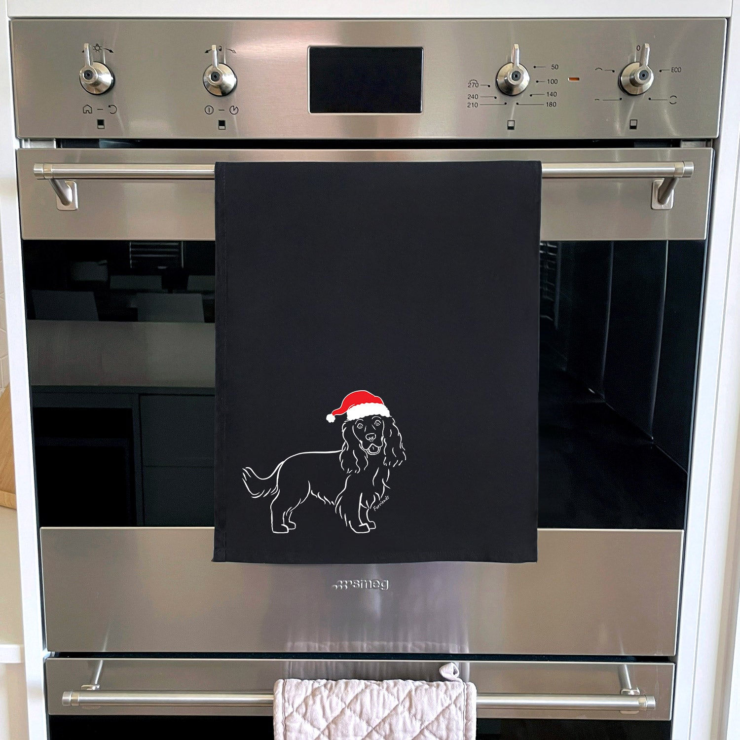 Cocker Spaniel Christmas Edition Tea Towel