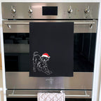 Dalmatian Christmas Edition Tea Towel