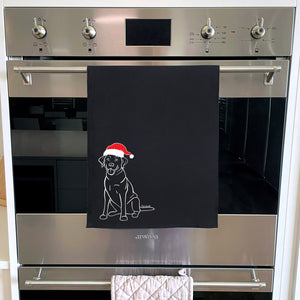 Labrador Christmas Edition Tea Towel