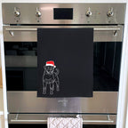 Rottweiler Christmas Edition Tea Towel
