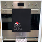 Shih Tzu Christmas Edition Tea Towel
