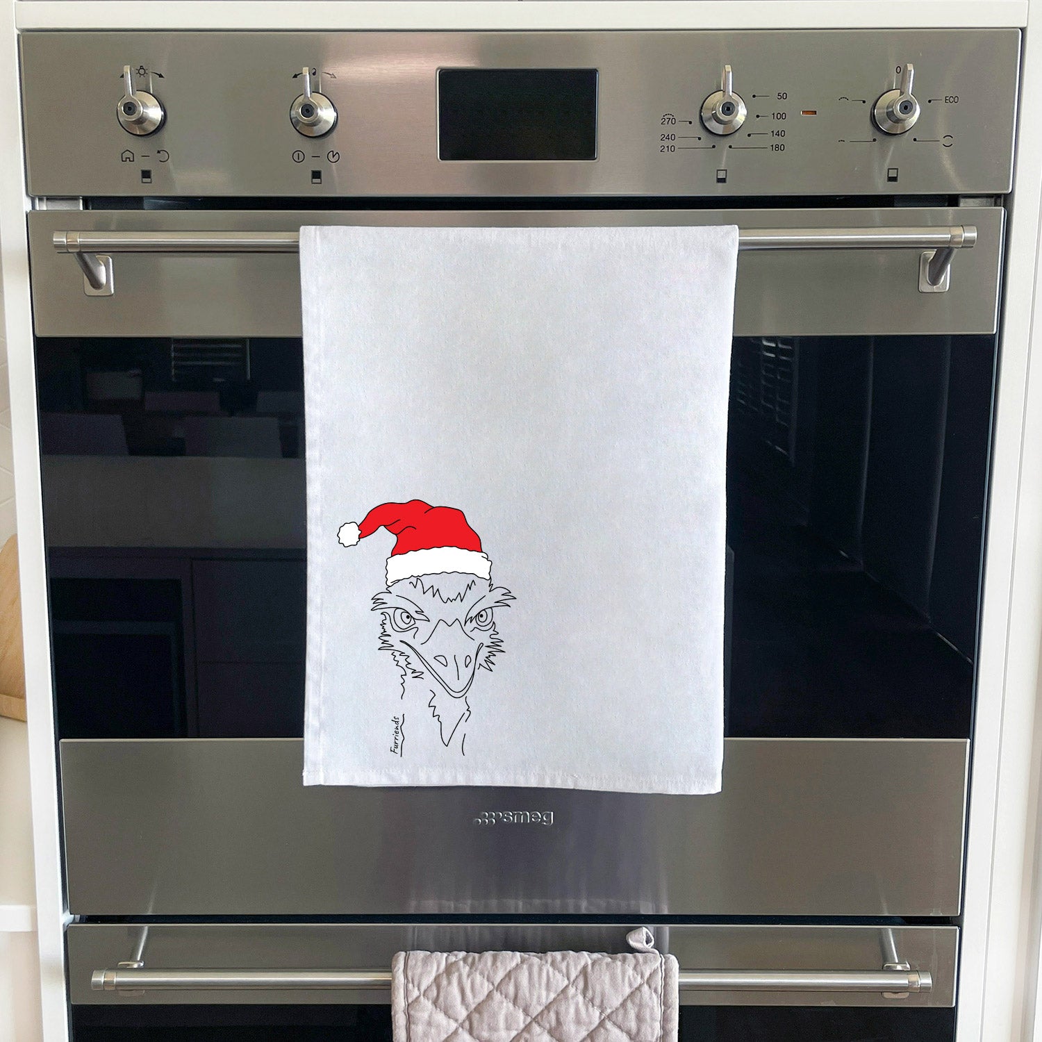 Emu Christmas Edition Tea Towel