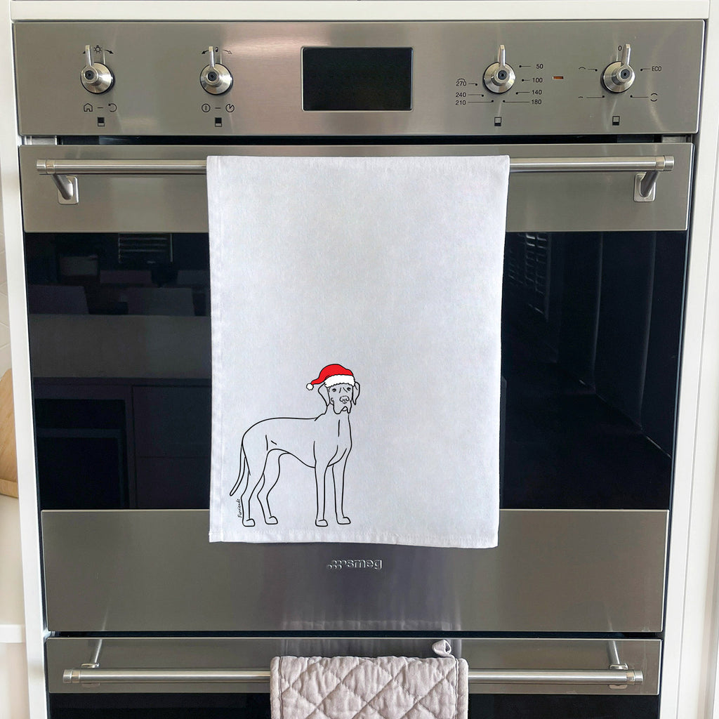 Great Dane Christmas Edition Tea Towel