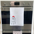 Rottweiler Christmas Edition Tea Towel